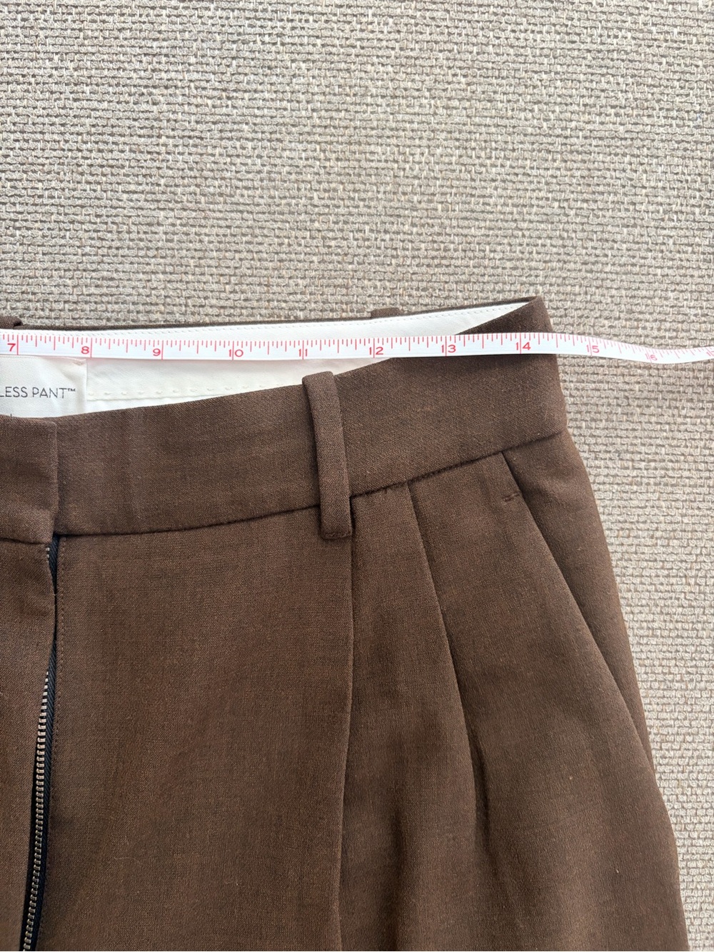 Aritzia Effortless Pant Wide Leg Women's Pants in Dark Brown - Picture 6 of 7